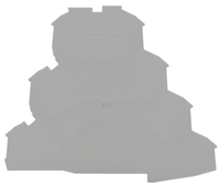 WAGO TOP JOB S QUADRUPLE-DECK GREY END PLATE