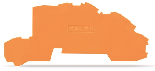 Wago end and intermediate plate; orange
