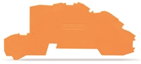 Wago end and intermediate plate; orange