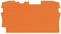 WAGO TOPJOB S END PLATE ORANGE (PCK 25, BOX 100)