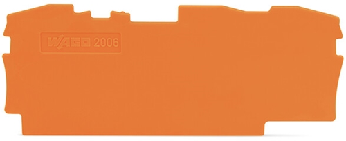 WAGO TOP JOB S 6MM ORANGE END AND INTERMEDIATE