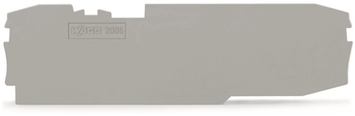 WAGO 2006 SERIES GREY FUSE END PLATE