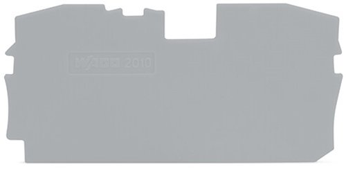 WAGO TOP JOB S 10MM GREY END PLATE
