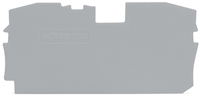 WAGO TOP JOB S 10MM GREY END PLATE