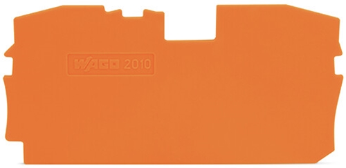 WAGO ORANGE END AND INTERMEDIATE PLATE (PACK 25)