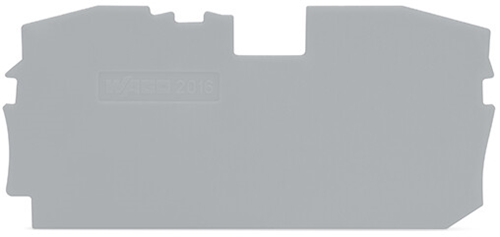 WAGO TOP JOB S END/INTERMEDIATE PLATE 1M