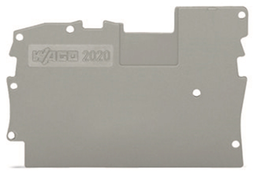 WAGO END INTERMEDIATE PLATE 1MM GREY (PACK 25)