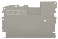WAGO END INTERMEDIATE PLATE 1MM GREY (PACK 25)