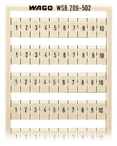 WAGO TERMINAL MARKER 0-10 (5/PK)