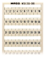 WAGO TERMINAL MARKER CARD (1-50)