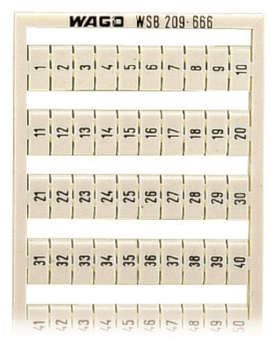 WAGO VERTICAL TERMINAL MARKER 1-50