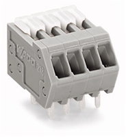 WAGO 1-conductor PCB terminal strip 4-pole