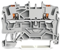 WAGO TOPJOB GREY ORANGE TAB PUSH FIT TERM 2 CONDUC