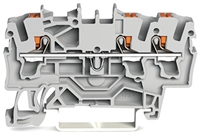Wago DIN Rail Mount Terminal Block, 3 Ways,