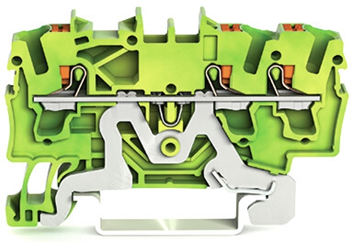 Wago DIN Rail Mount Terminal Block, 3 Ways,