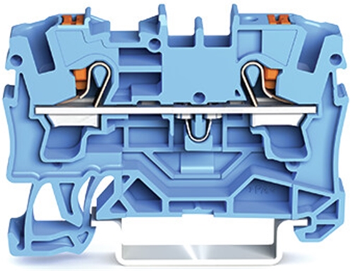 WAGO 2-CONDUCTOR TERMINAL 4MM BLUE