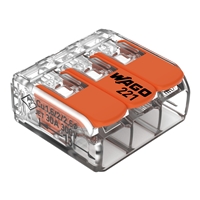 WAGO COMPACT 3 CONDUCTOR TERMINAL BLOCK WITH
