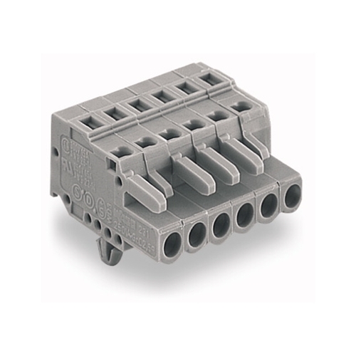 Wago Female Connector with snap-in mounting foot