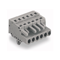Wago Female Connector with snap-in mounting foot
