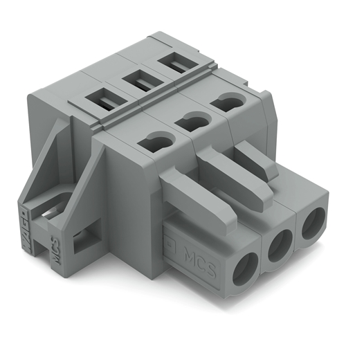 WAGO 3 POLE FEMALE CONNECTOR (50 PER PK)