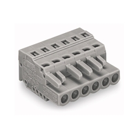WAGO FEMALE 5 POLE CONNECTOR WITH SNAP IN FEET