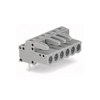WAGO FEMALE PLUG WITH RIGHT ANGLED S/PIN