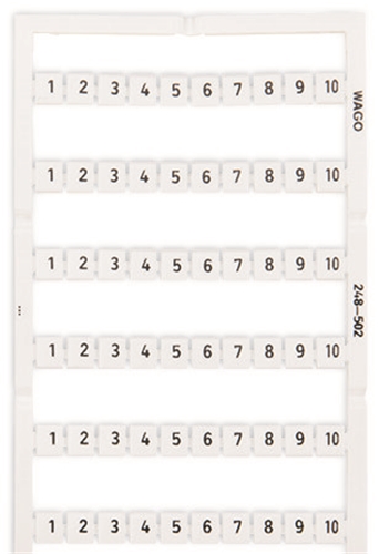 WAGO MARKERS CARD 1-10 CARD OF 100