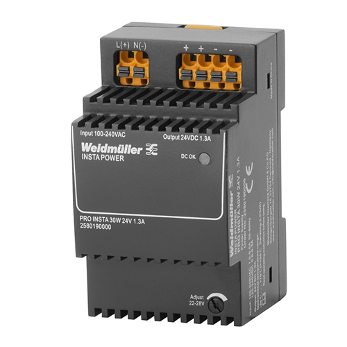 Weidmuller PRO INSTA 30W 24V 1.3A Power supply, sw
