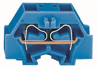 WAGO 4 TERMINAL BLOCK IN BLUE (300 PER
