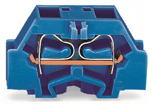 WAGO 4 CONDUCTOR TERMINAL BLOCK BLUE