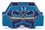 WAGO 4 CONDUCTOR TERMINAL BLOCK BLUE