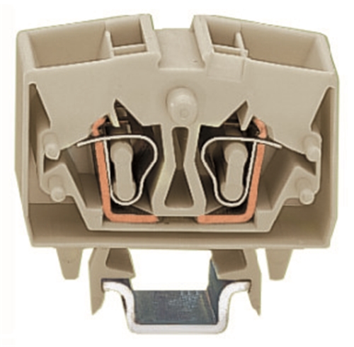 WAGO 4 CONDUCTOR TERM BLOCK GREY 10MM FOR TS15