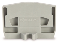WAGO END PLATE WITH FIXING FLANGE 4MM THICK