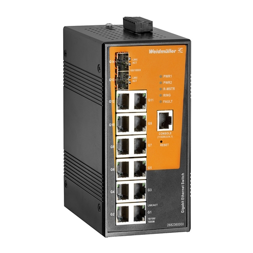 WEIDMULLER Network switch, managed, Gigabit Ethern