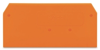 WAGO END AND INTERMEDIATE PLATE ORANGE