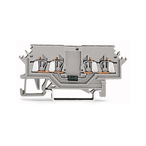 WAGO 4 CONDUCTOR DIODE TERMINAL BLOCK WITH DIODE