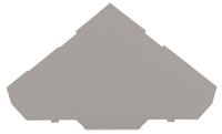 WAGO SENSOR TERMINAL END PLATE GREY (25