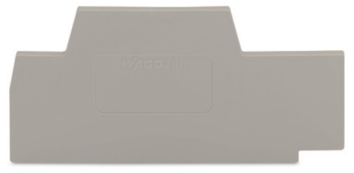 WAGO GREY END PLATE (100 PER BOX)