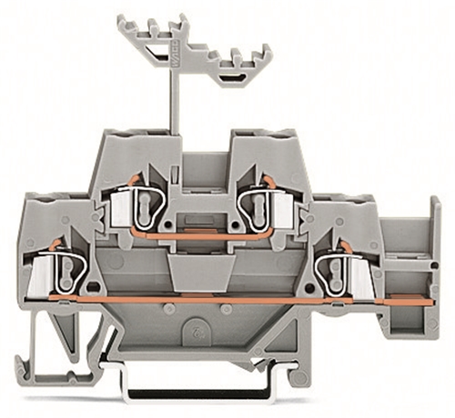 WAGO TERMINAL BLOCK FRONT ENTRY GREY (50