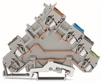 WAGO SENSOR TERMINAL BLOCK WITH GROUND CONTACT FOR