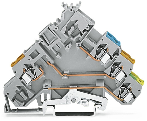 WAGO Actuator Terminal Block, With Ground Contact