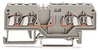 WAGO 4-CONDUCTOR CARRIER TERMINAL BLOCK