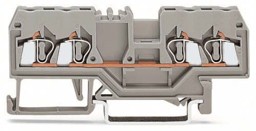 WAGO FRONT ENTRY 2.5MM 4 POLE GREY (100
