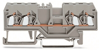 WAGO FRONT ENTRY 2.5MM 4 POLE GREY (100