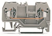 WAGO GREY TERMINAL BLOCK FRONT ENTRY