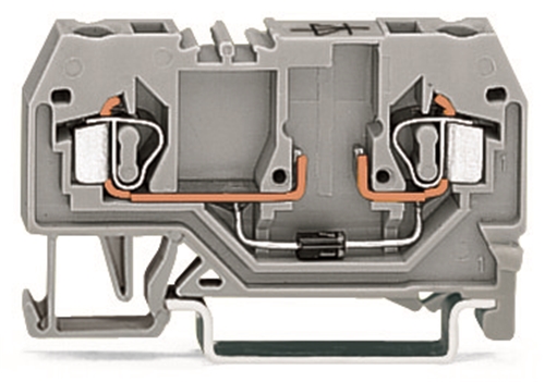 WAGO 2 CONDUCTOR DIODE TERMINAL BLOCK