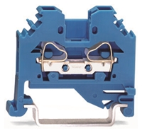 WAGO TERMINAL 2-WAY BLOCK BLUE (100 PER