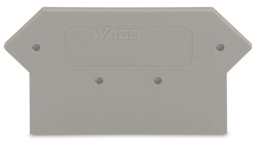 WAGO END/INTERMEDIATE PLATE GREY
