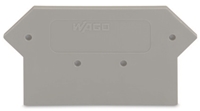 WAGO END/INTERMEDIATE PLATE GREY