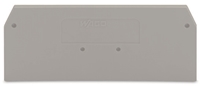 WAGO END & INTERMEDIATE PLATE 2.5mm GREY